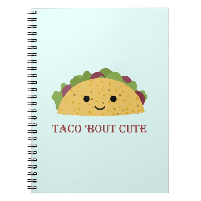 Taco Bout Niedlich Kawaii Taco Notizblock (Vorderseite)