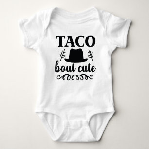 "taco bout niedlich" lustiger Babybodysuit Baby Strampler