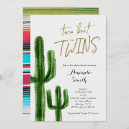 Taco bout twins Cactus baby Shower Einladungskarte Einladung