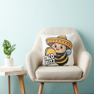 Taco Buzz Bumble Bee Kissen