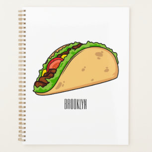 Taco-Cartoon-Abbildung Planer