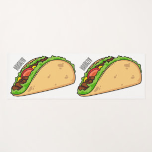 Taco-Cartoon-Abbildung Yogamatte
