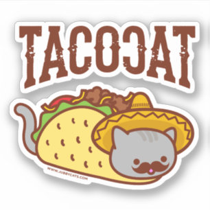 TACO CAT-Aufkleber - "TACOCAT" Aufkleber