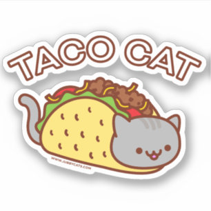 TACO CAT-Aufkleber - "TACOCAT" Aufkleber
