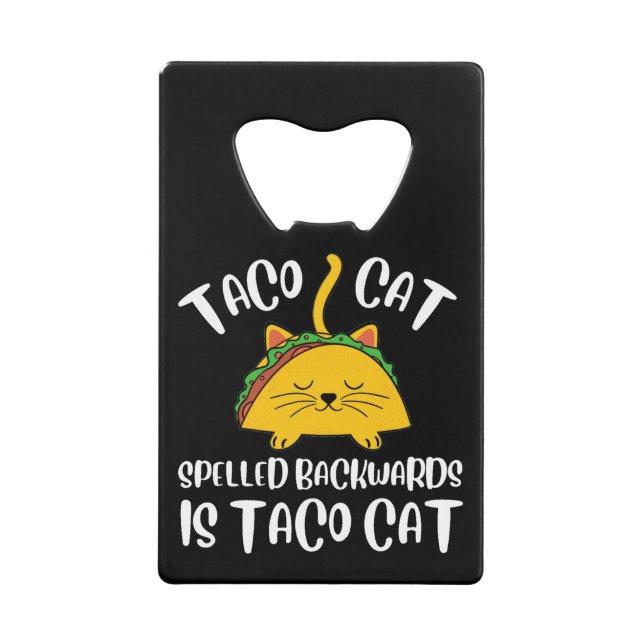 Taco Cat Geldbeutel Flaschenöffner (Vorderseite)