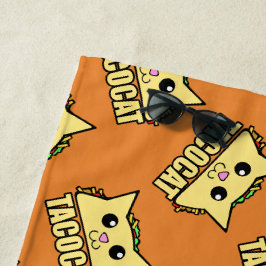 Taco Cat Gemustert Strandtuch