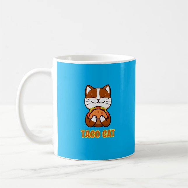Taco Cat liebt Tacos Kaffeetasse (Links)