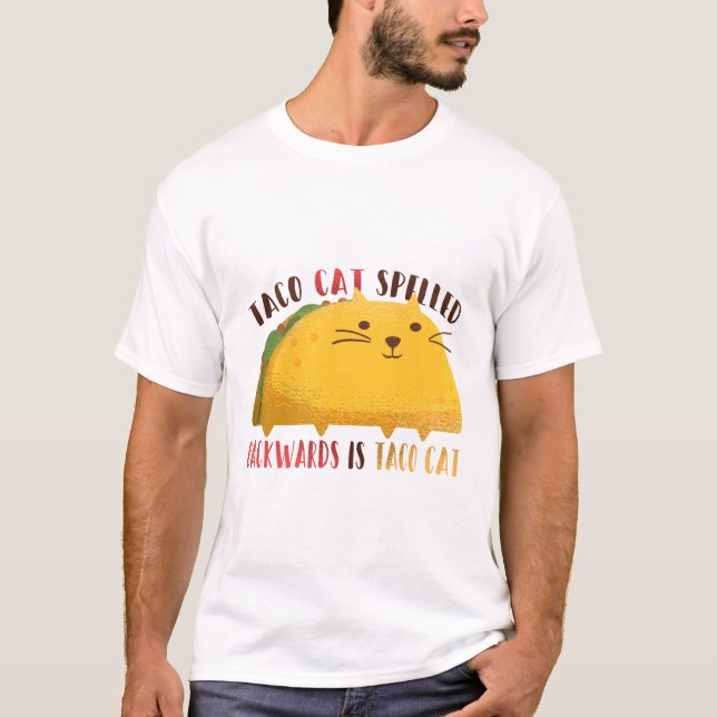 Taco Cat Palindrome T-Shirt (Vorderseite)