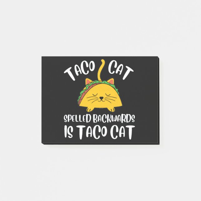 Taco Cat Post-it Klebezettel (Vorderseite)
