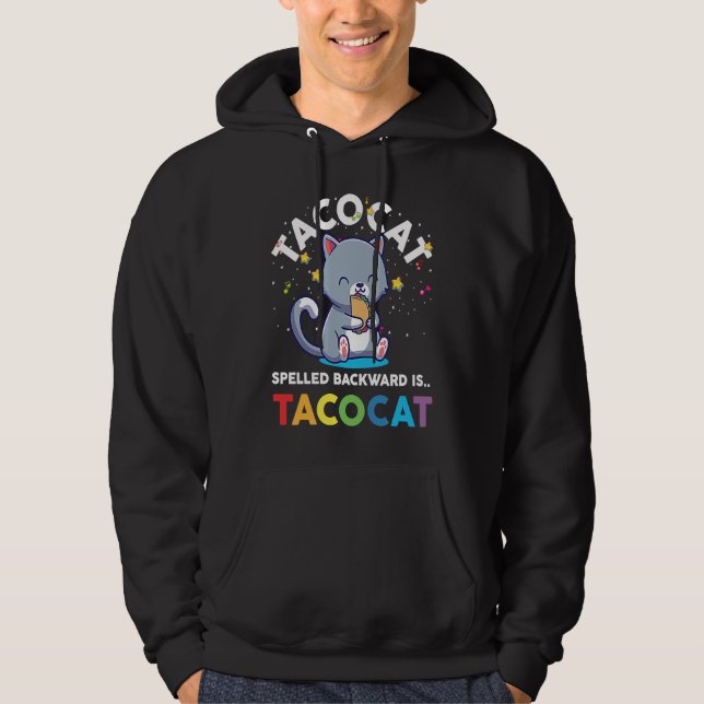 Taco Cat Spelled Backward Is Tacoca Youth Boys Gir Hoodie (Vorderseite)