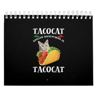 Taco & Cat - Tacocat rückwärts geschrieben Tacocat Kalender