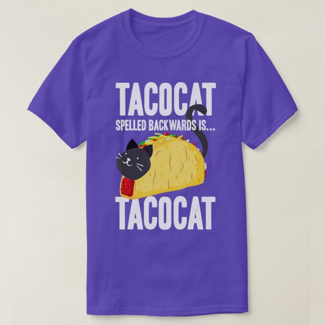 Taco Cat Tacocat spurte rückwärts Funny Food (2 T-Shirt (Design vorne)
