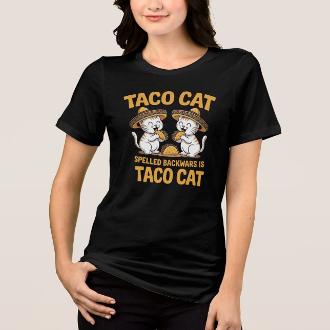 Taco Cat Tri-Blend Shirt (Vorderseite)