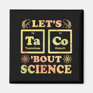 Taco Cinco de Mayo Tacos Periodensystem Wissenscha Magnet
