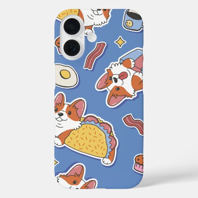 Taco Corgis Funny Bacon Case-Mate iPhone Hülle (Rückseite)