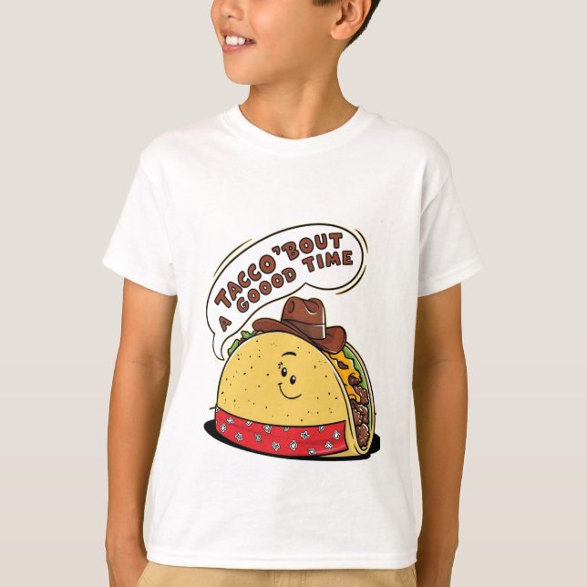 Taco Cowboy T - Shirt für Kinder (Vorderseite)