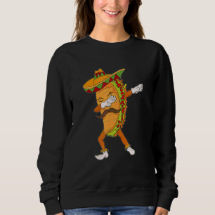 Taco Dabbing Post Mexican Food 5 De Mayo Boy Girl Sweatshirt