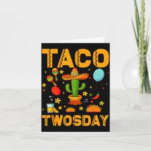 Taco Dienstag Cinco de Mayo 2 Jahre alter Junge Mä Karte