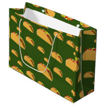 Taco Dienstag Design - Geschenktasche - Groß