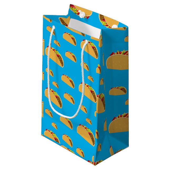 Taco Dienstag Design - Geschenktasche - Klein Kleine Geschenktüte (Vorderseite Schrägansicht)