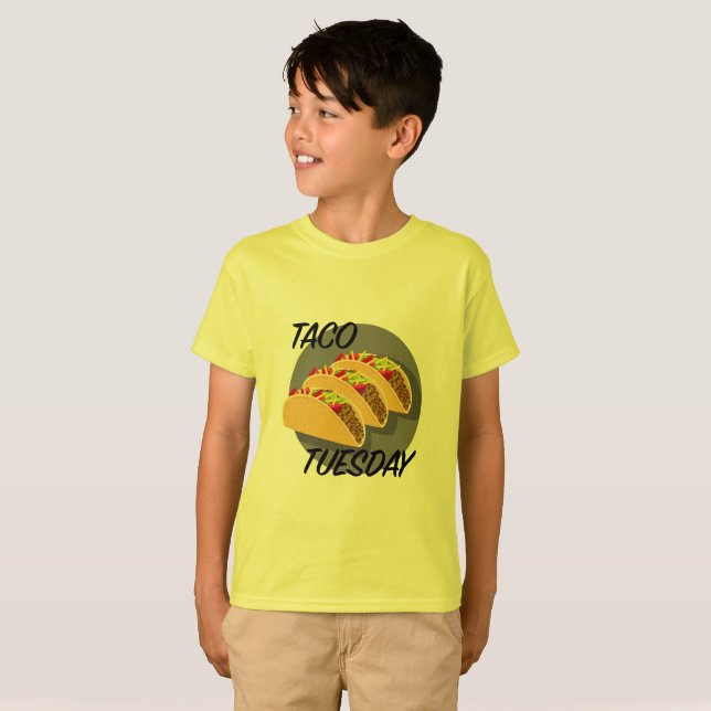 Taco Dienstag Design - Kids' Basic T - Shirt (Vorne ganz)