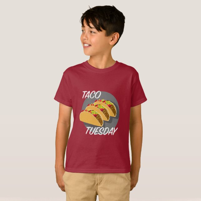 Taco Dienstag Design - Kids' Basic T - Shirt (Vorne ganz)