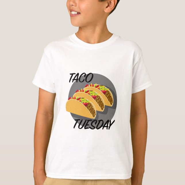 Taco Dienstag Design - Kids' Basic T - Shirt (Vorderseite)