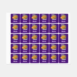 Taco Dienstag Design - Kleines Quadrat Bekleidungs Etiketten