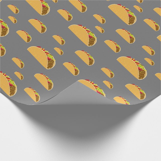 Taco Dienstag Design - Matte Wrapping Paper Geschenkpapier (Ecke)