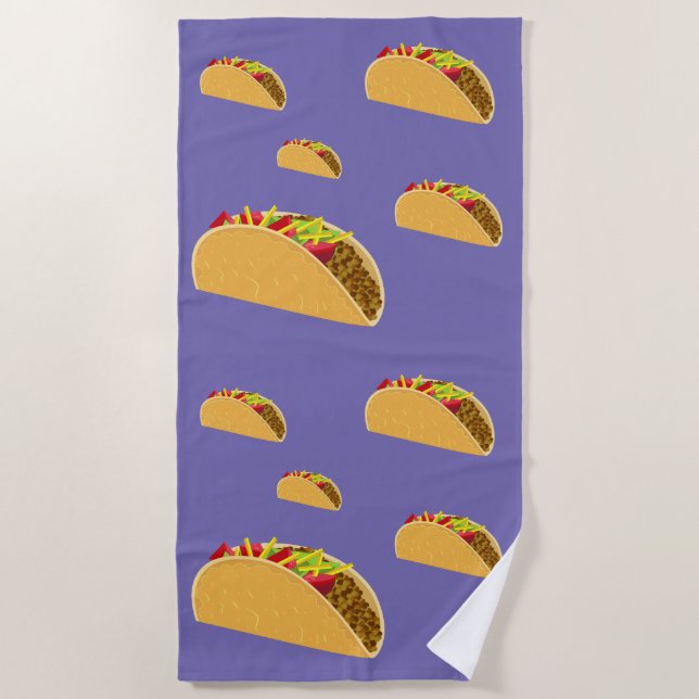 Taco Dienstag Design - Strandtuch (Vorderseite)