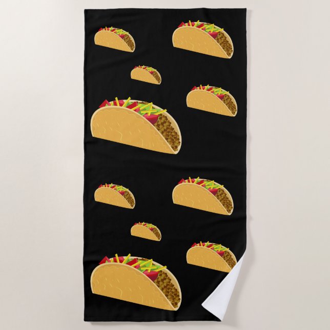 Taco Dienstag Design - Strandtuch (Vorderseite)