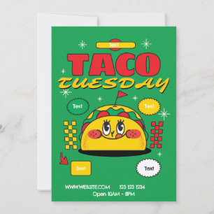 Taco Dienstag Flyer Einladung