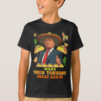 Taco Dienstag Macht Taco Dienstag Groß Donald Taco T-Shirt