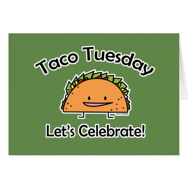 Taco-Dienstag-Muschelkäse Mexikanernahrung (Vorderseite (Horizontal))