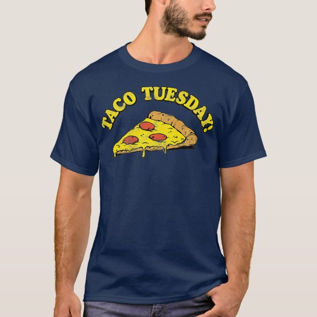 Taco Dienstag Pizza Premium T-Shirt (Vorderseite)