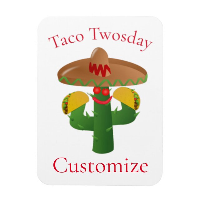 Taco Dienstag Saguaro Cactus Thunder_Cove Magnet (Vertikal)