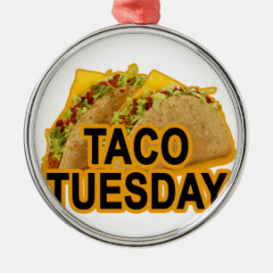 Taco Dienstag tshirt.png Ornament Aus Metall