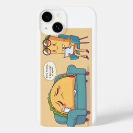 Taco Dienstagstherapie - Funny Cartoon Food Art Case-Mate iPhone 14 Hülle