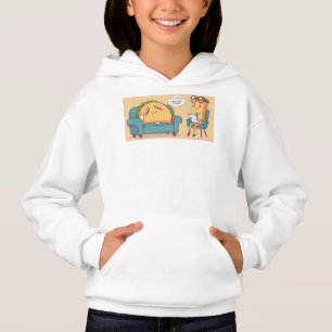 Taco Dienstagstherapie - Funny Cartoon Food Art Hoodie