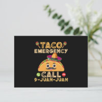 Taco Emergency Call Funny Cinco de Mayo Mexican
