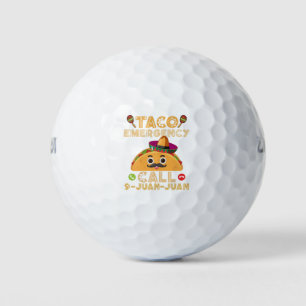 Taco Emergency Call Funny Cinco de Mayo Mexican Golfball