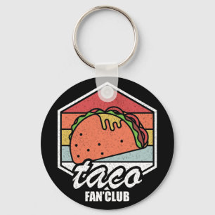 Taco-Fan-Club Vintage-Tacos-Liebhaber für Food-Lie Schlüsselanhänger