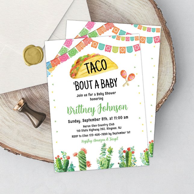 Taco Fiesta Baby Shower Einladung Mexikanische Kak (Von Creator hochgeladen)