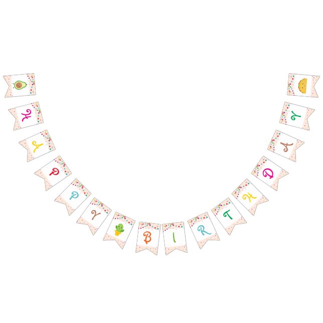 Taco | Fiesta Banner "Happy Birthday" (Alle)