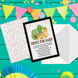 Taco Fiesta Book Request Card, Books for Baby Einladung
