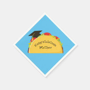 Taco Fiesta Graduation Party Serviette