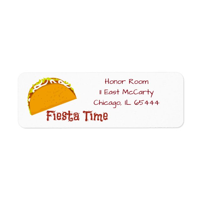 Taco Fiesta Time Labels (Vorne)