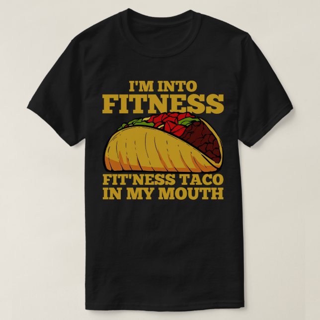 Taco Fitness Mexican Workout T-Shirt (Design vorne)