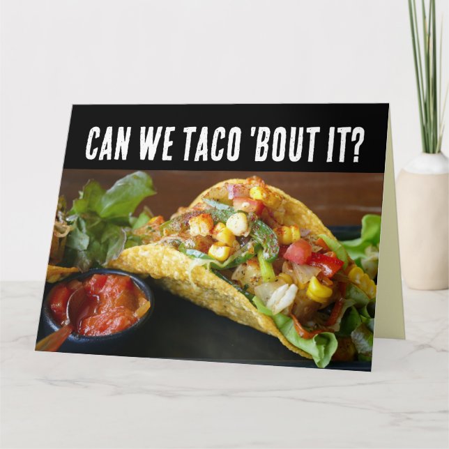 TACO FUNNY BIRTHDAY CARD CARD KARTE (Vorderseite)