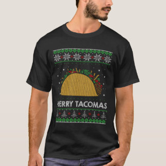 Taco Funny Ugly Christmas Sweater Style T-Shirt